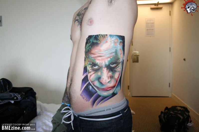tattoo motive. joker tattoo motive
