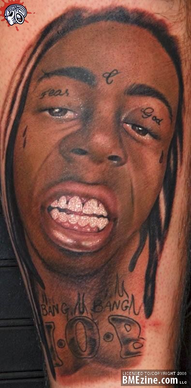 lil wayne tattoos meaning. Birdman just got this ridiculous head tattoo just after Lil Wayne showed off